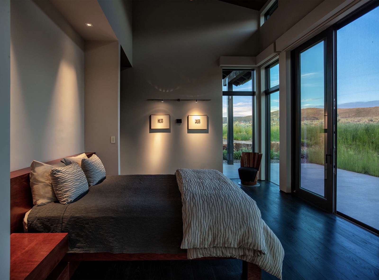 Sliding door off a bedroom, Kasia Karska Residence, Colorado