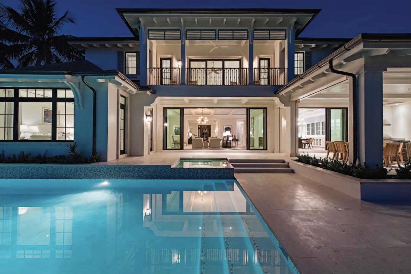 Direct set shapes, H3 FeelSafe, pool with sliding doors
