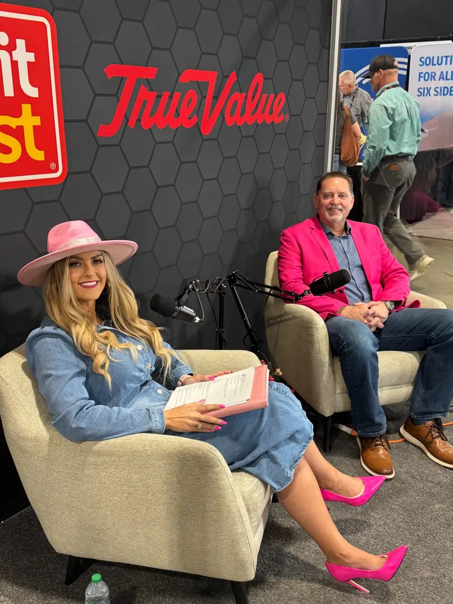 Grit Blueprint podcast interview at a True Value and Do it Best industry event