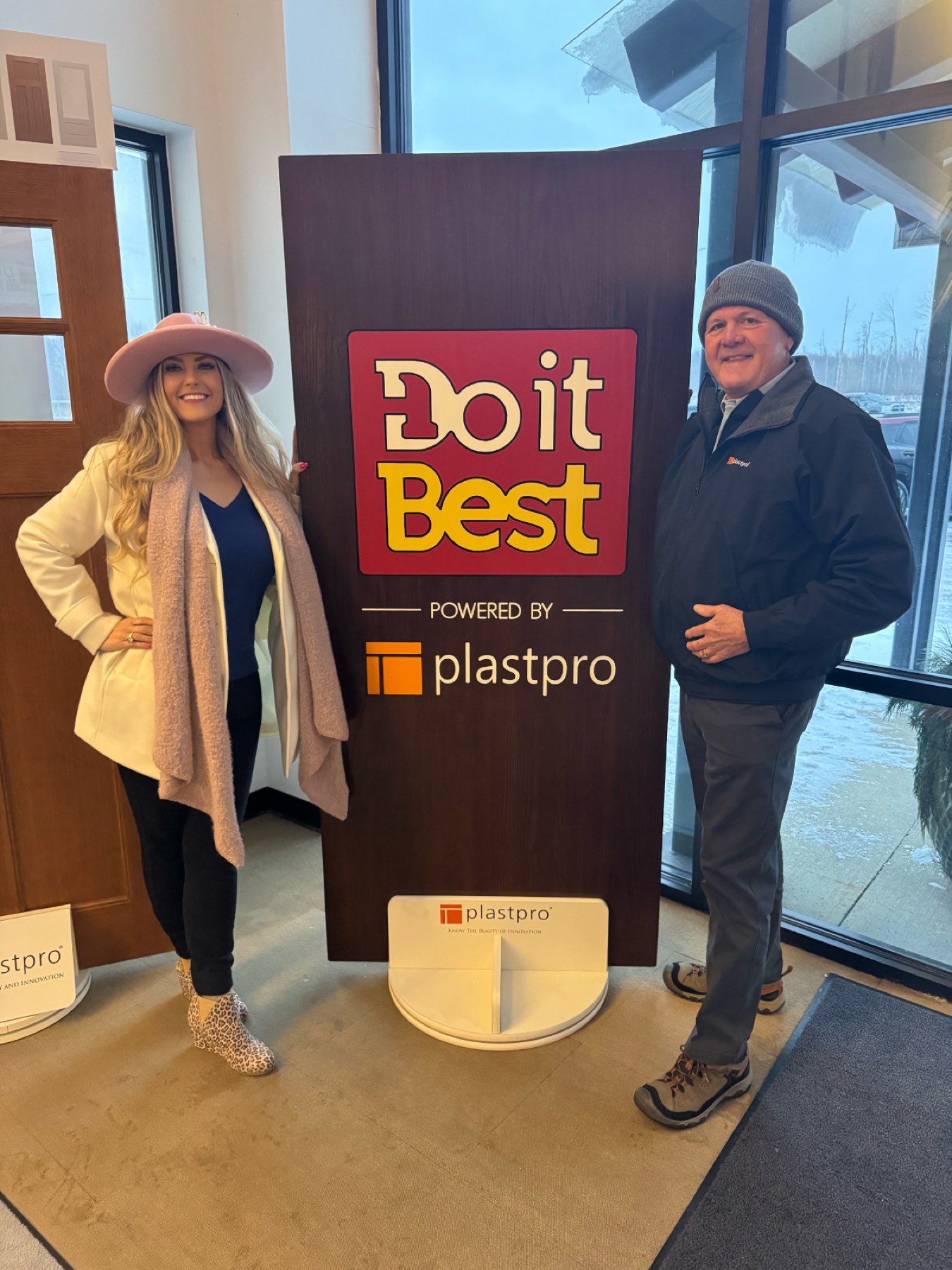 Stefanie Couch and Michael Tull at the Do it Best display powered by Plastpro, January 2026